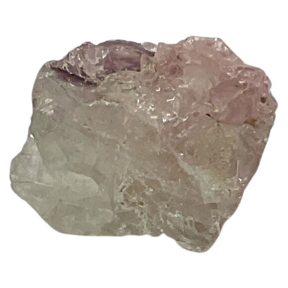 Clear Amethyst Pink Tipped Art Glass Cullet Glowing Manganese Slag Glass #5GL35 - Picture 2 of 8